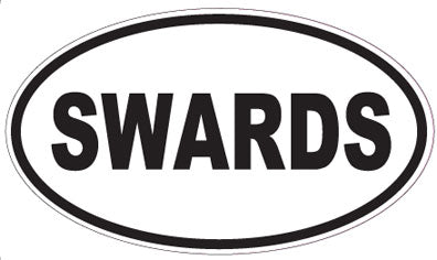 SWARDS - Oval Sticker