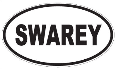 SWAREY - Oval Sticker