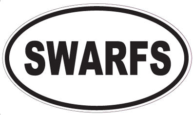 SWARFS - Oval Sticker