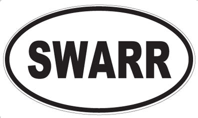 SWARR - Oval Sticker