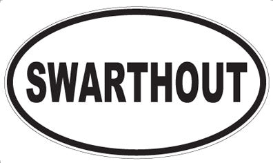 SWARTHOUT - Oval Sticker