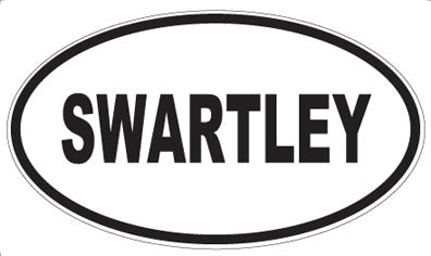 SWARTLEY - Oval Sticker