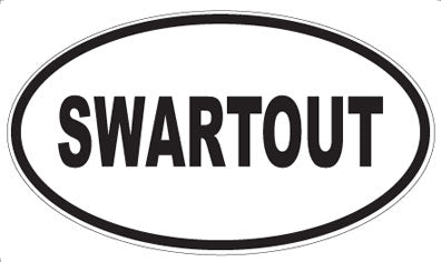 SWARTOUT - Oval Sticker