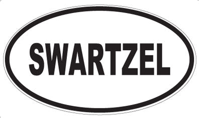 SWARTZEL - Oval Sticker