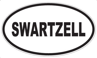 SWARTZELL - Oval Sticker