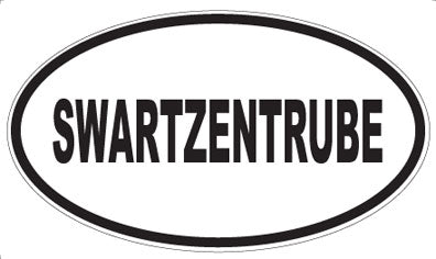 SWARTZENTRUBE - Oval Sticker