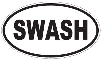 SWASH - Oval Sticker