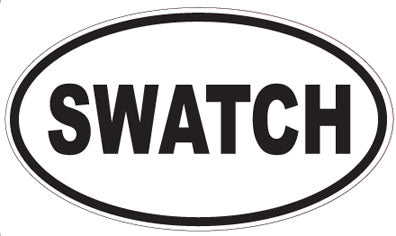 SWATCH - Oval Sticker