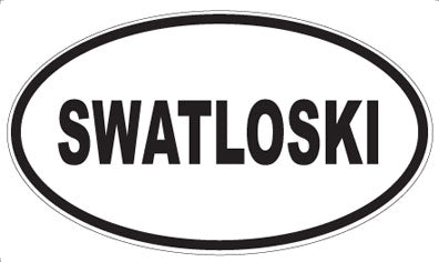 SWATLOSKI - Oval Sticker