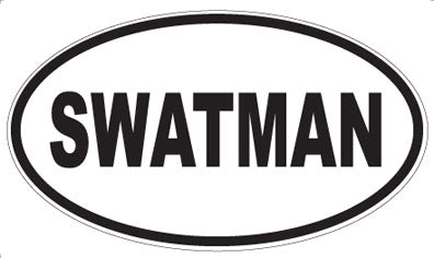 SWATMAN - Oval Sticker