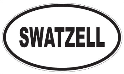 SWATZELL - Oval Sticker
