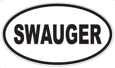 SWAUGER - Oval Sticker