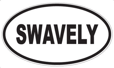 SWAVELY - Oval Sticker