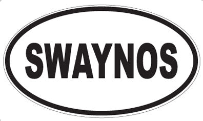 SWAYNOS - Oval Sticker
