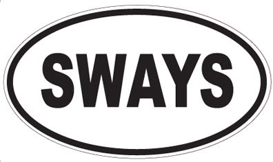 SWAYS - Oval Magnet