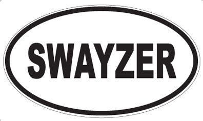 SWAYZER - Oval Sticker