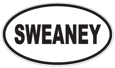 SWEANEY - Oval Sticker