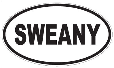 SWEANY - Oval Sticker