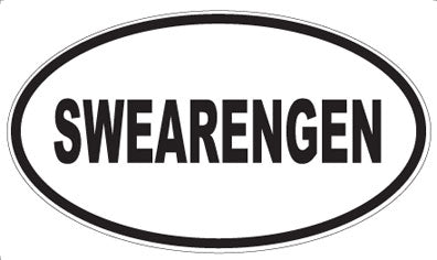SWEARENGEN - Oval Sticker