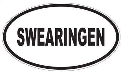 SWEARINGEN - Oval Sticker