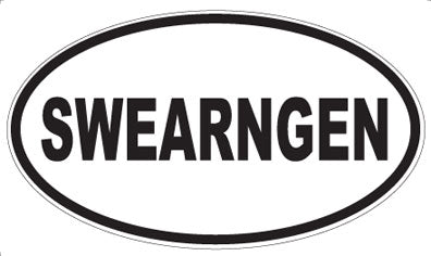 SWEARNGEN - Oval Sticker