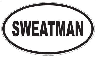 SWEATMAN - Oval Sticker