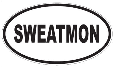SWEATMON - Oval Sticker