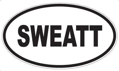 SWEATT - Oval Sticker