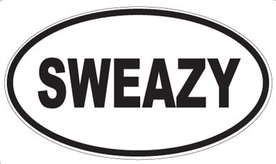 SWEAZY - Oval Sticker