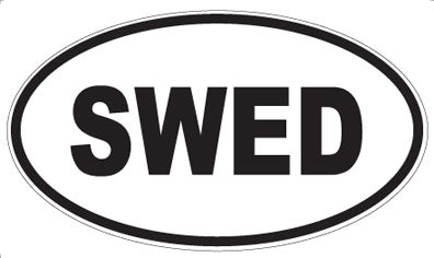 SWED - Oval Sticker