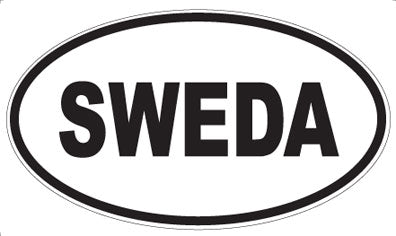 SWEDA - Oval Sticker