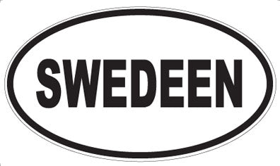 SWEDEEN - Oval Sticker