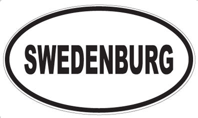 SWEDENBURG - Oval Sticker