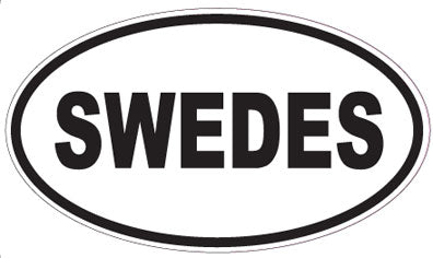 SWEDES - Oval Sticker