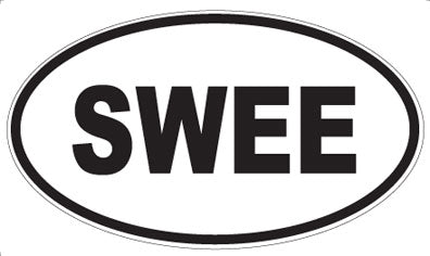 SWEE - Oval Sticker