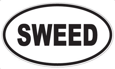 SWEED - Oval Sticker