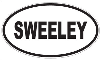 SWEELEY - Oval Sticker
