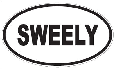 SWEELY - Oval Sticker