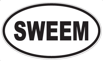 SWEEM - Oval Sticker