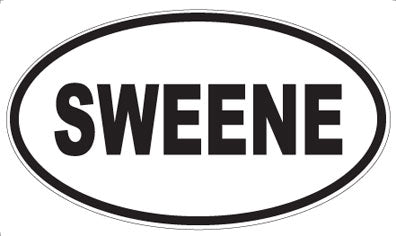 SWEENE - Oval Sticker