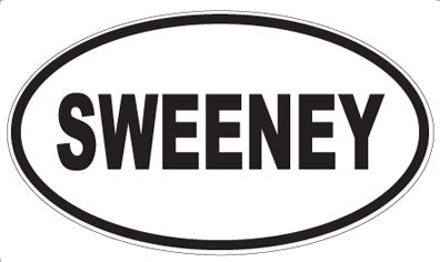 SWEENEY - Oval Sticker