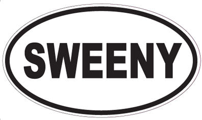 SWEENY - Oval Sticker