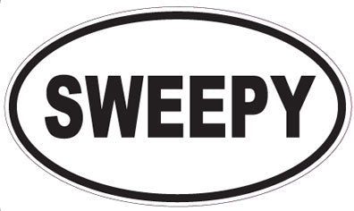 SWEEPY - Oval Sticker