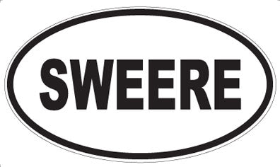 SWEERE - Oval Sticker