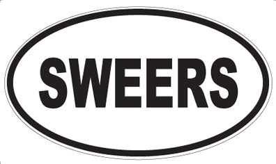 SWEERS - Oval Sticker