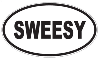 SWEESY - Oval Sticker