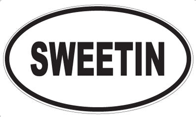 SWEETIN - Oval Sticker