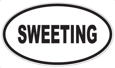 SWEETING - Oval Sticker