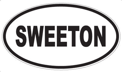 SWEETON - Oval Sticker