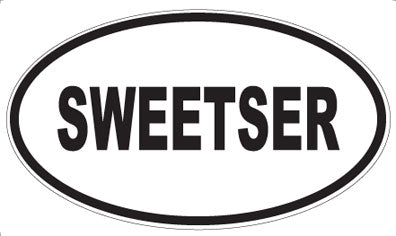 SWEETSER - Oval Sticker